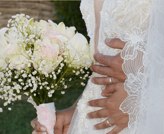 Vestido de novia de alta costura hecho a medida