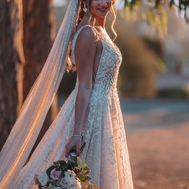 Vestido de novia de alta costura hecho a medida